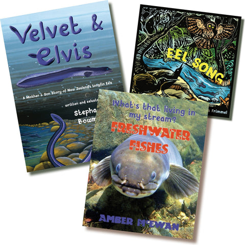 **40% off BUNDLE DEAL - 3 books about our amazing longfin eels